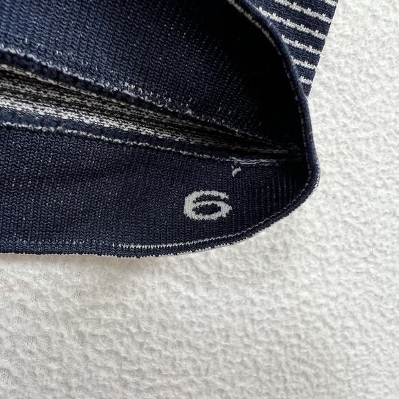 Lululemon True Navy Blue White Swiftly Tech Long Sleeve Crew Seamless Shirt 6 - Picture 6 of 8